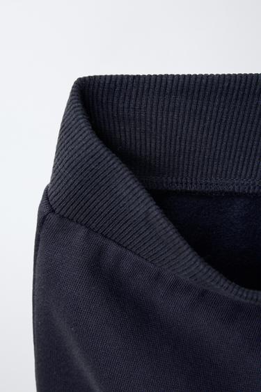 CROPPED SWEATSHIRT AND BELL BOTTOM TROUSERS SET - Navy blue by Zara - Image 6