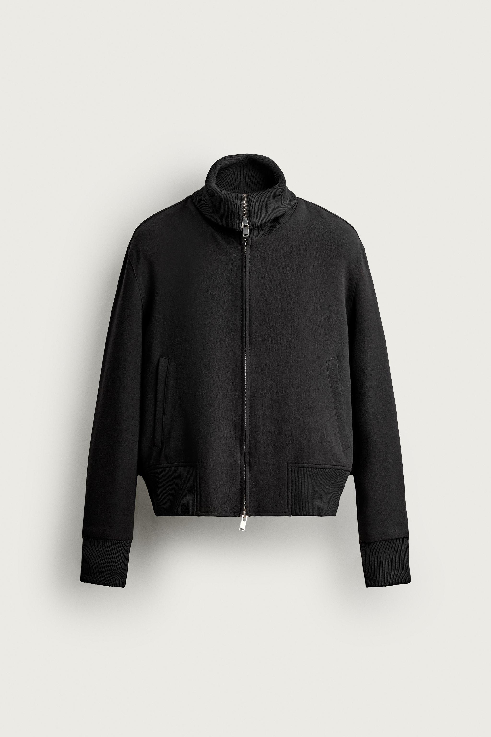 BLOUSON BOMBER À COL BIMATIÈRE