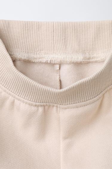 ENSEMBLE SWEAT-SHIRT ET JOG INTERIEUR GRATTE - Beige clair de Zara - Image 4