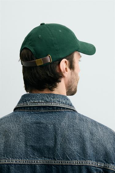LETTER PATCH CAP - Green by Zara - Image 2