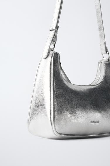 SAC PORTÉ ÉPAULE MÉTALLISÉ - Argent de Zara - Image 2