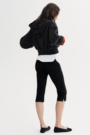 SLOGAN GLITTER HOODIE - Black by Zara - Image 4