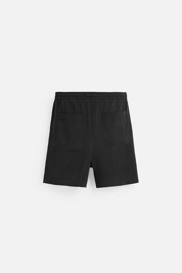 BERMUDA REGULAR FIT COURTE - Noir de Zara - Image 7