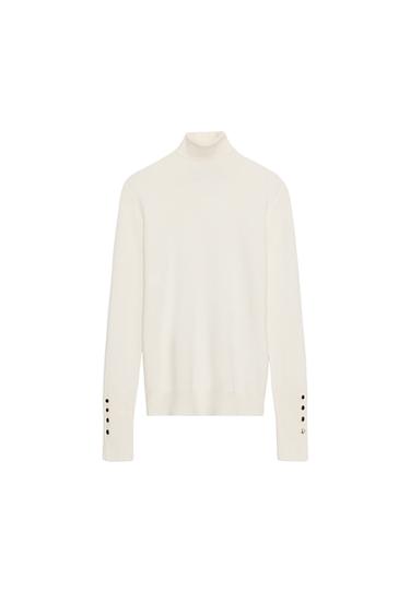 SWEATER BÁSICA DE MALHA LISA - Cru da Zara