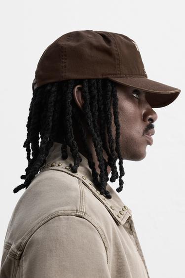 WASHED PRINT CAP - Brown by Zara - Image 1