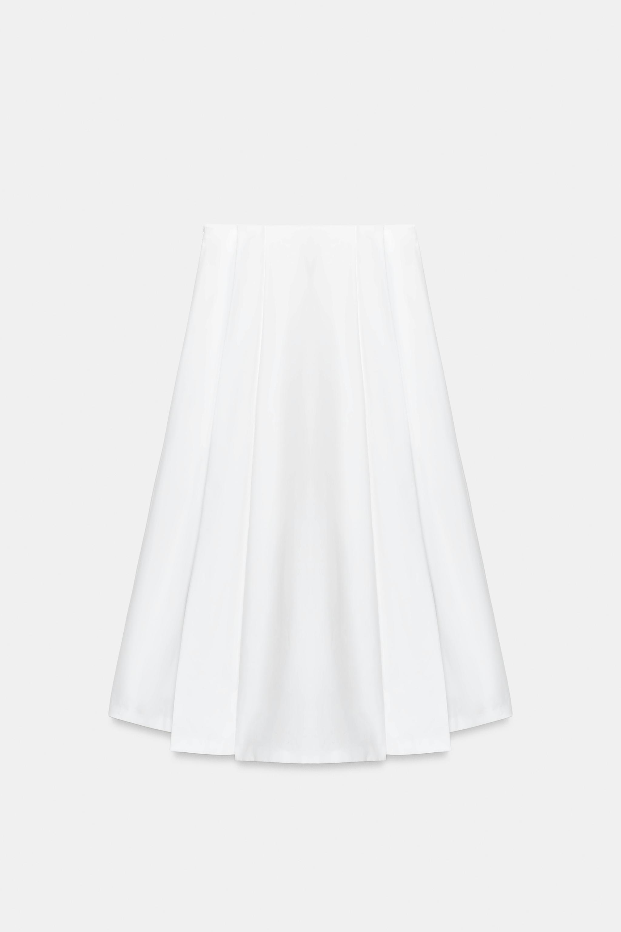 ZW COLLECTION LIMITED EDITION ASYMMETRIC POPLIN SKIRT