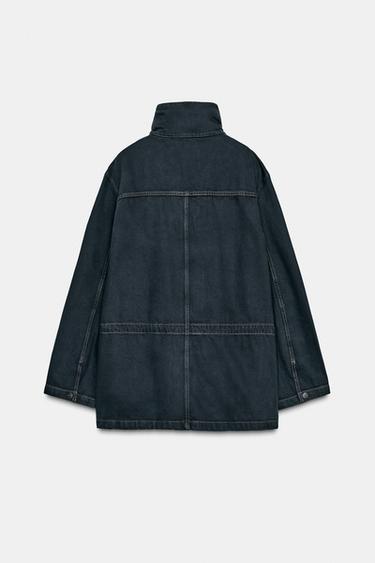 VESTE POCHES SURPIQÛRES - Bleu de Zara - Image 6
