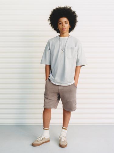 GARMENT DYE BERMUDA SHORTS - Light pink by Zara