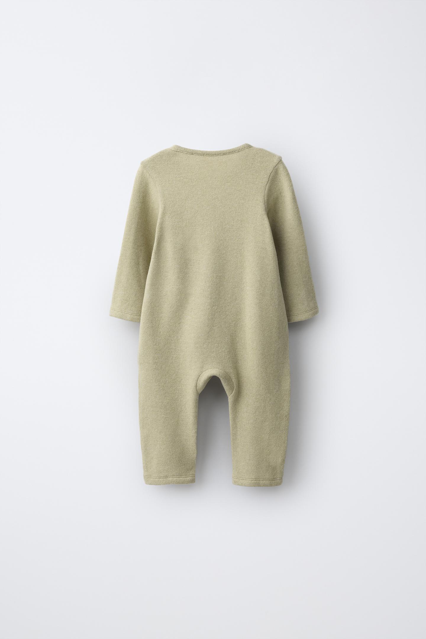 Детский комбинезон Zara Cozy Wrap, цвет: Зелёный — фото 2