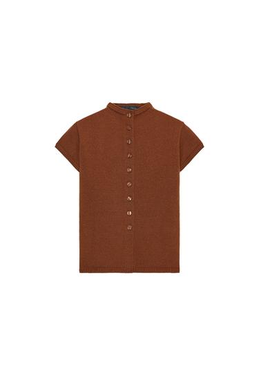 BUTTONED KNIT TOP