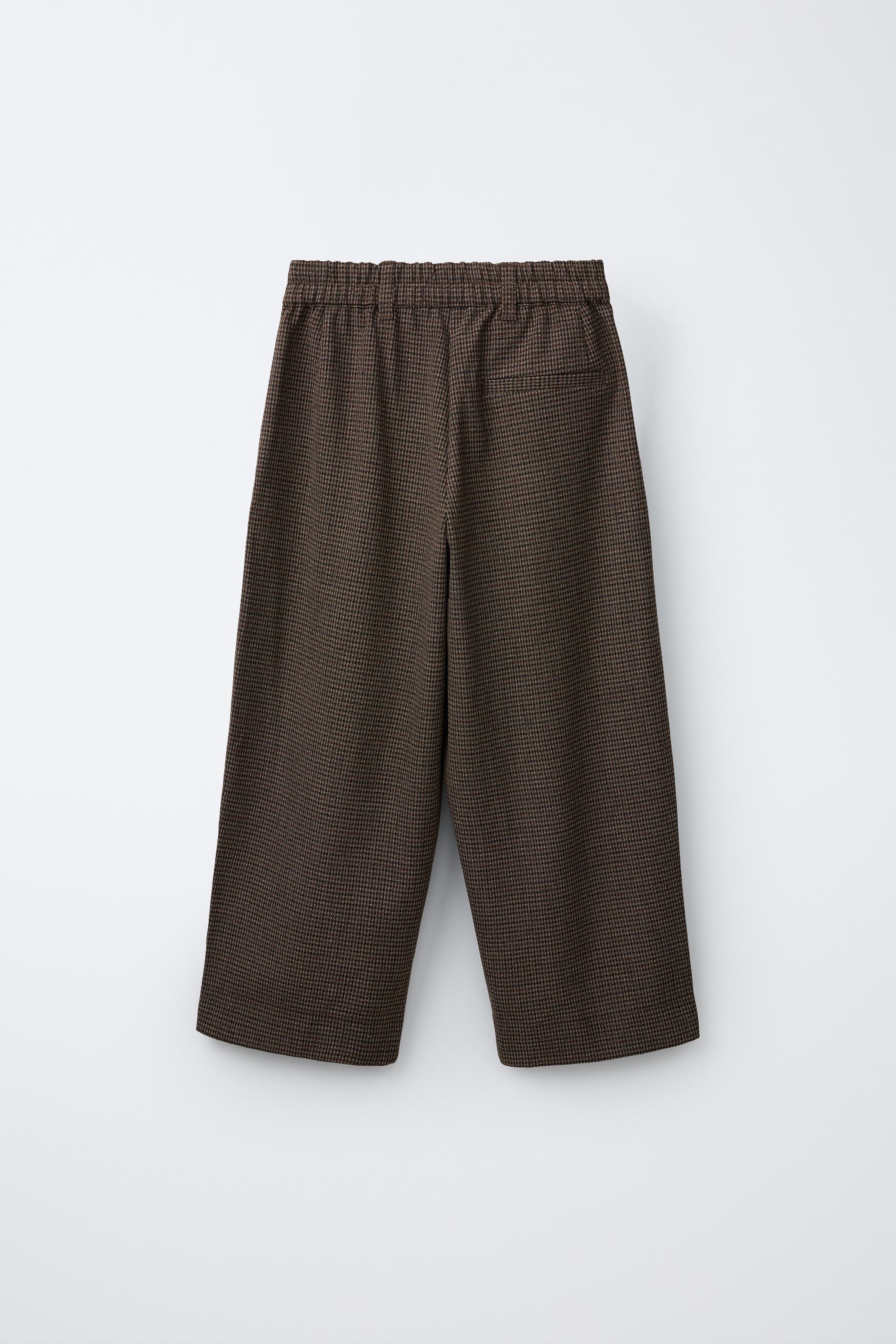 PLAID PRINT BALLOON PANTS