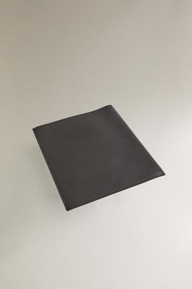 LEATHER IPAD CASE - Chocolate Brown by Zara - Image 2