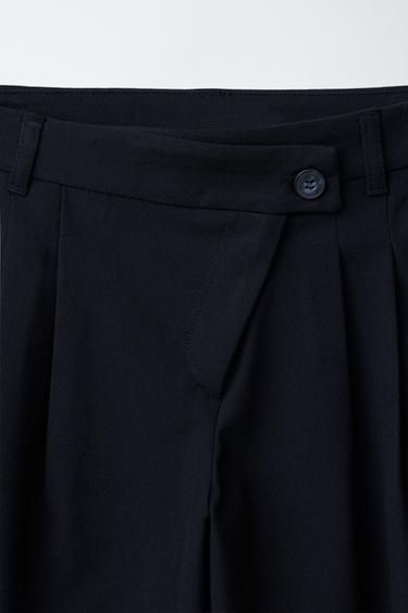 BALLOON TAILORED FIT TROUSERS - Navy blue by Zara - Image 2