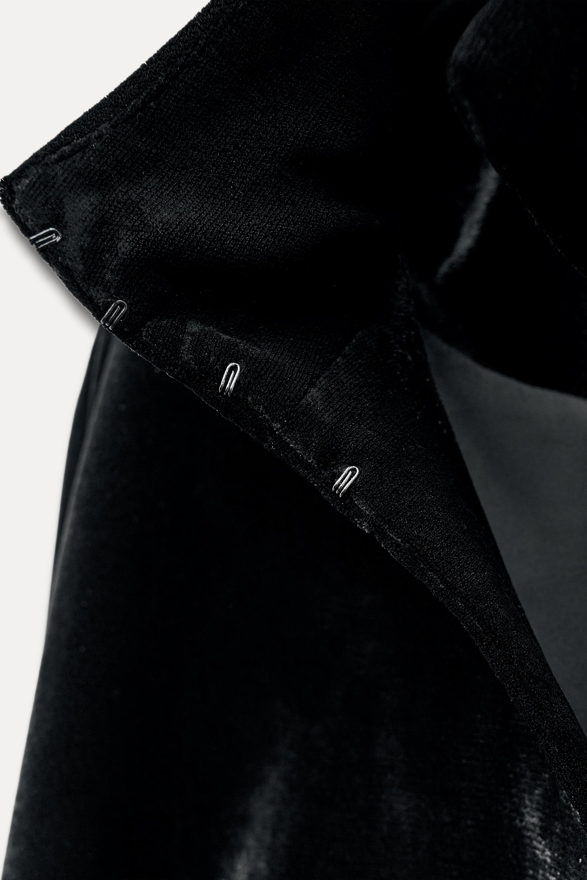 【SEAL限定商品】 ZW 日本 / Japan ZARA | ブラック - ベルベットケープ COLLECTION ジャケット・アウター