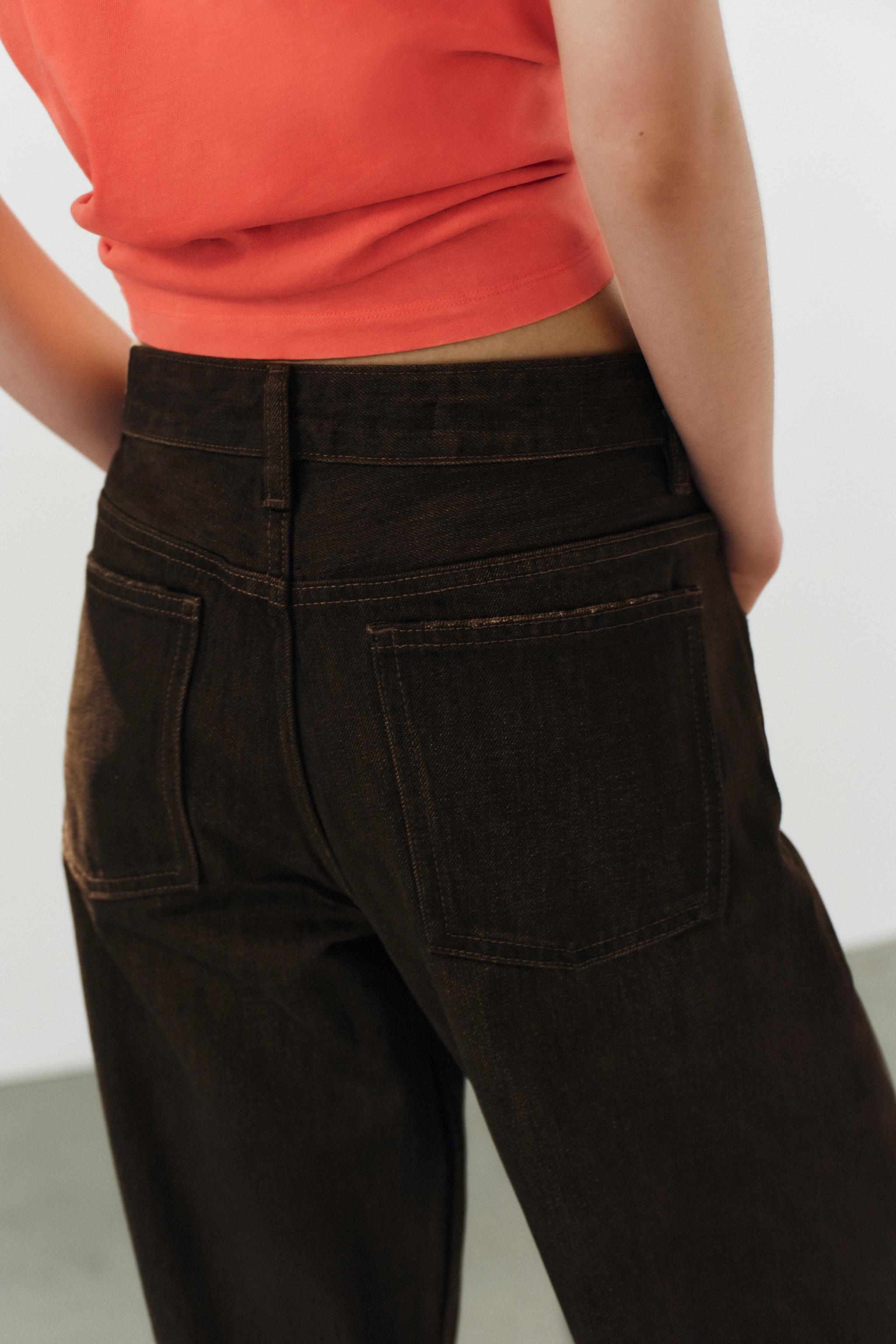 TRF FOLDED LOW-RISE JEANS