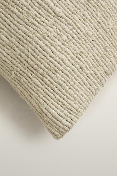 WOVEN THROW PILLOW COVER — Sand 2