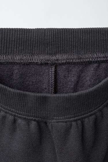 BASIC SWEATSHIRT AND JOGGER TROUSERS SET - Dark charcoal grey by Zara - Image 4