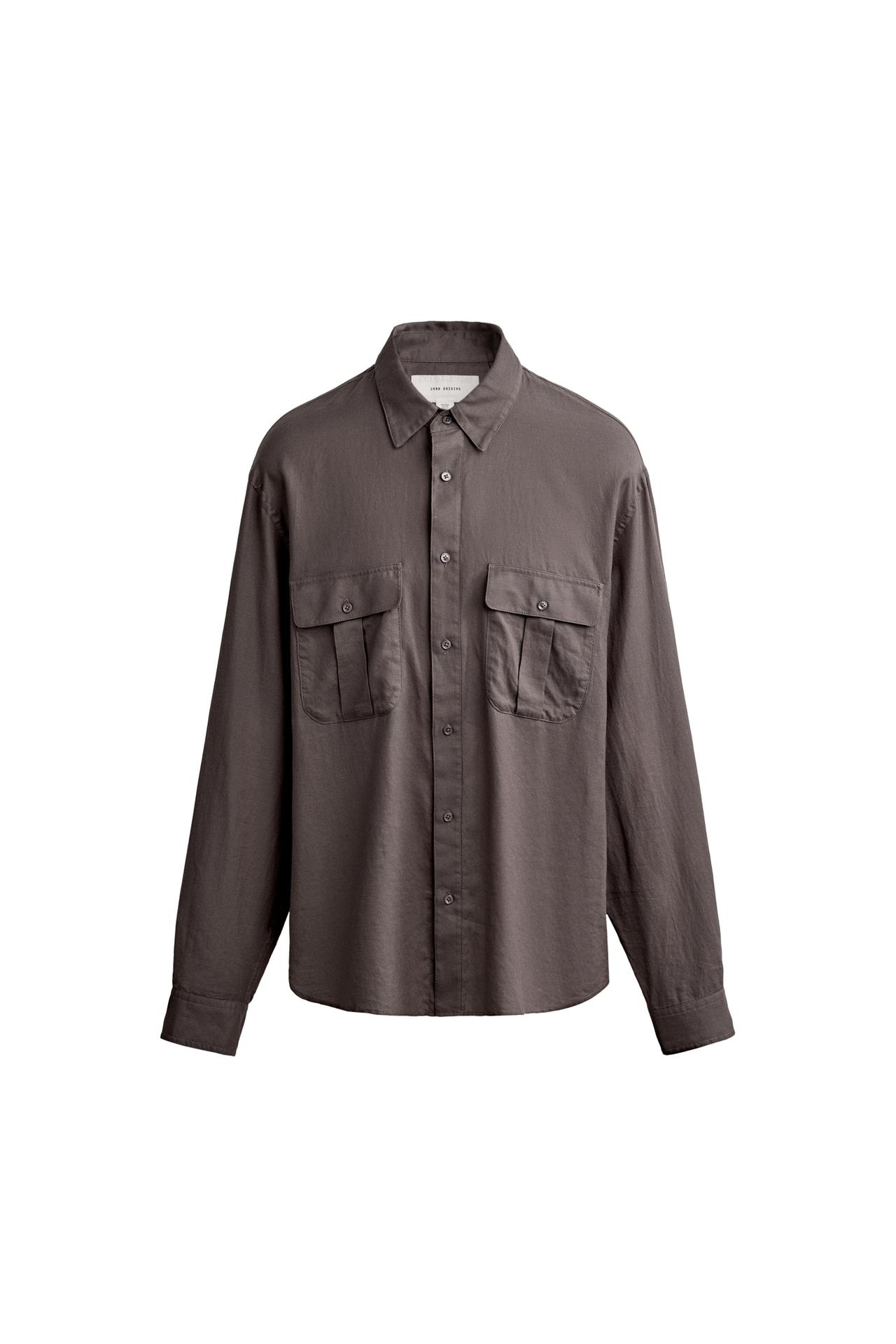 RELAXED FIT VOILE SHIRT