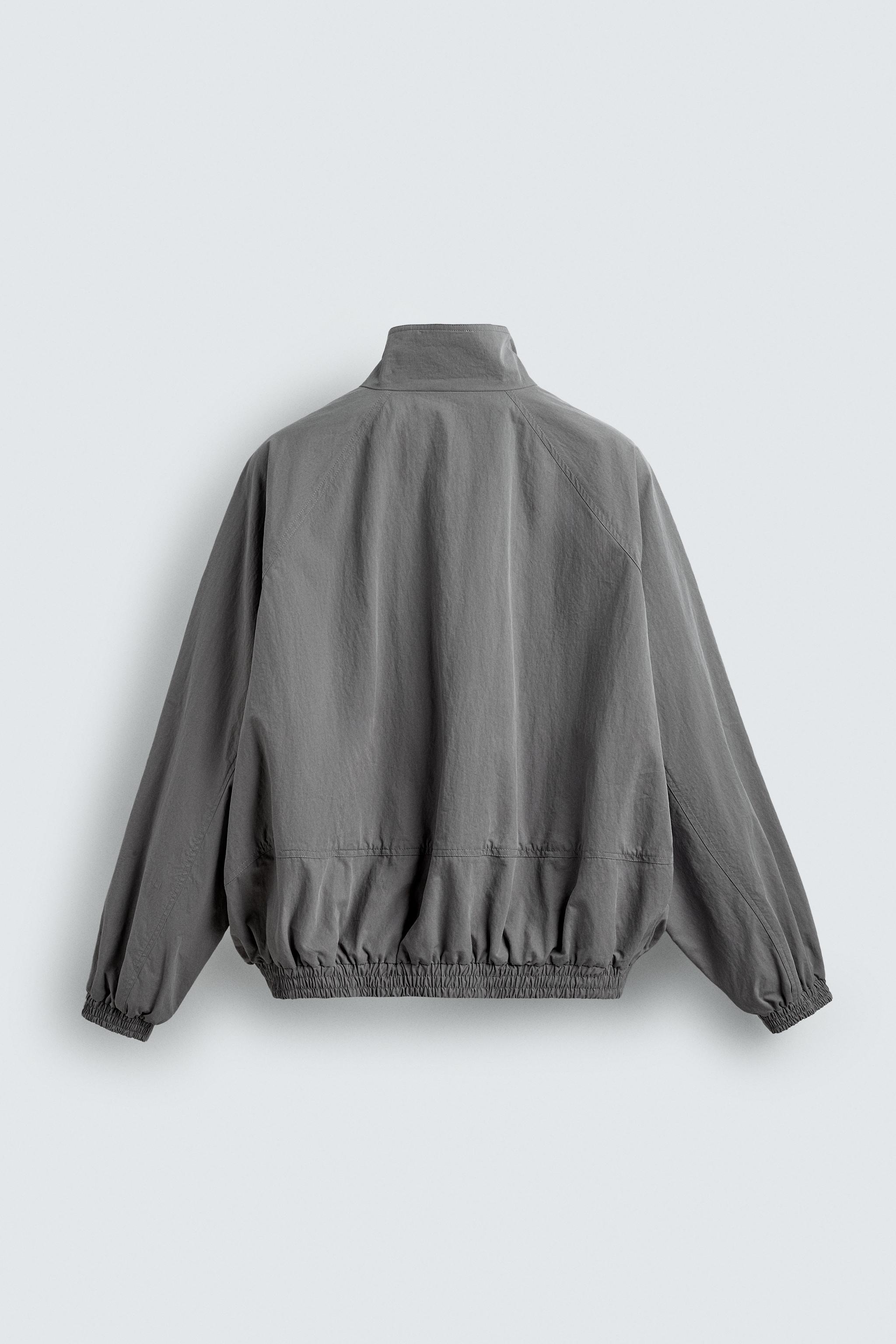 リラックスフィットテクスチャー素材ジャケット - グレー | ZARA Japan