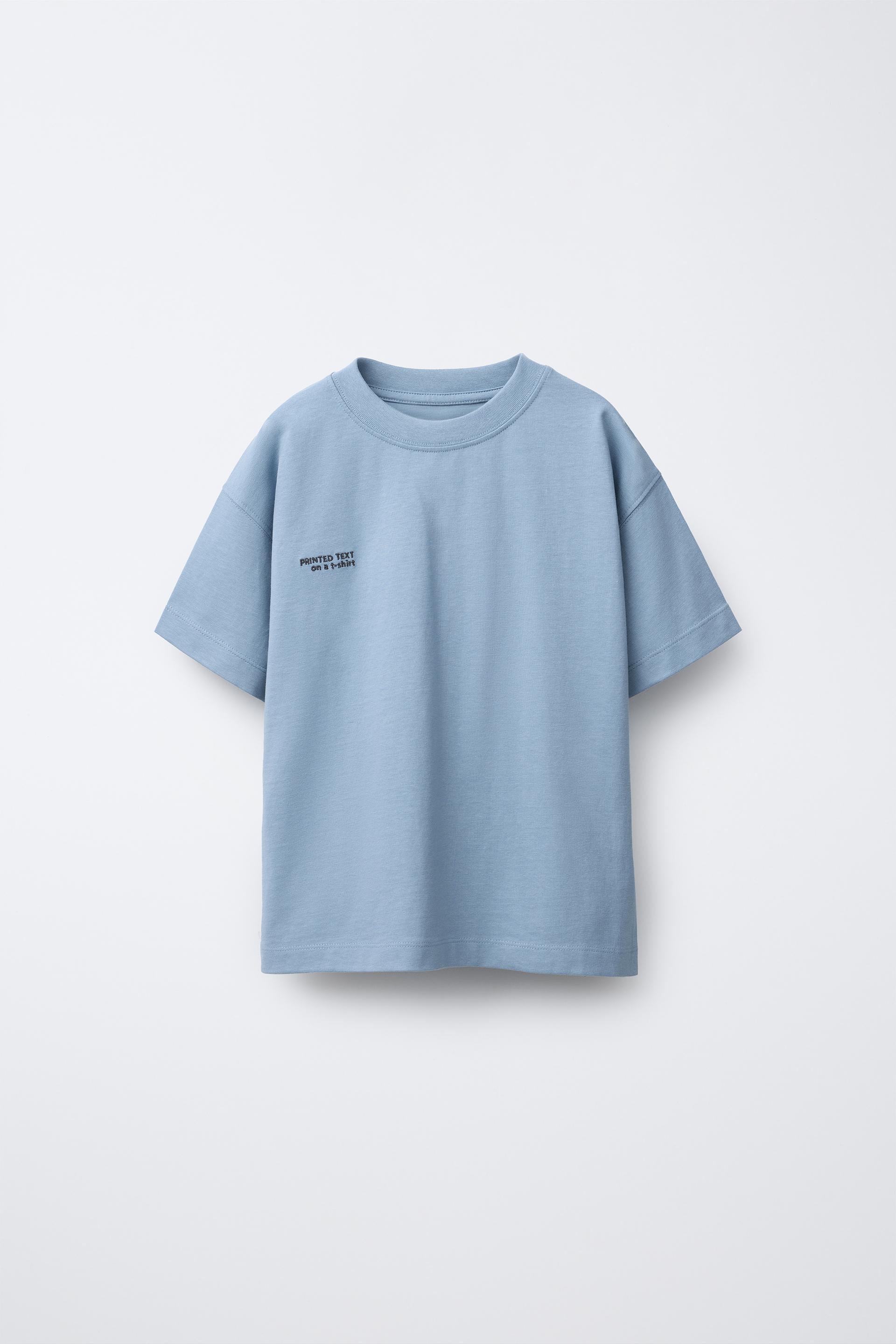 HEAVYWEIGHT EMBROIDERED TEXT T-SHIRT