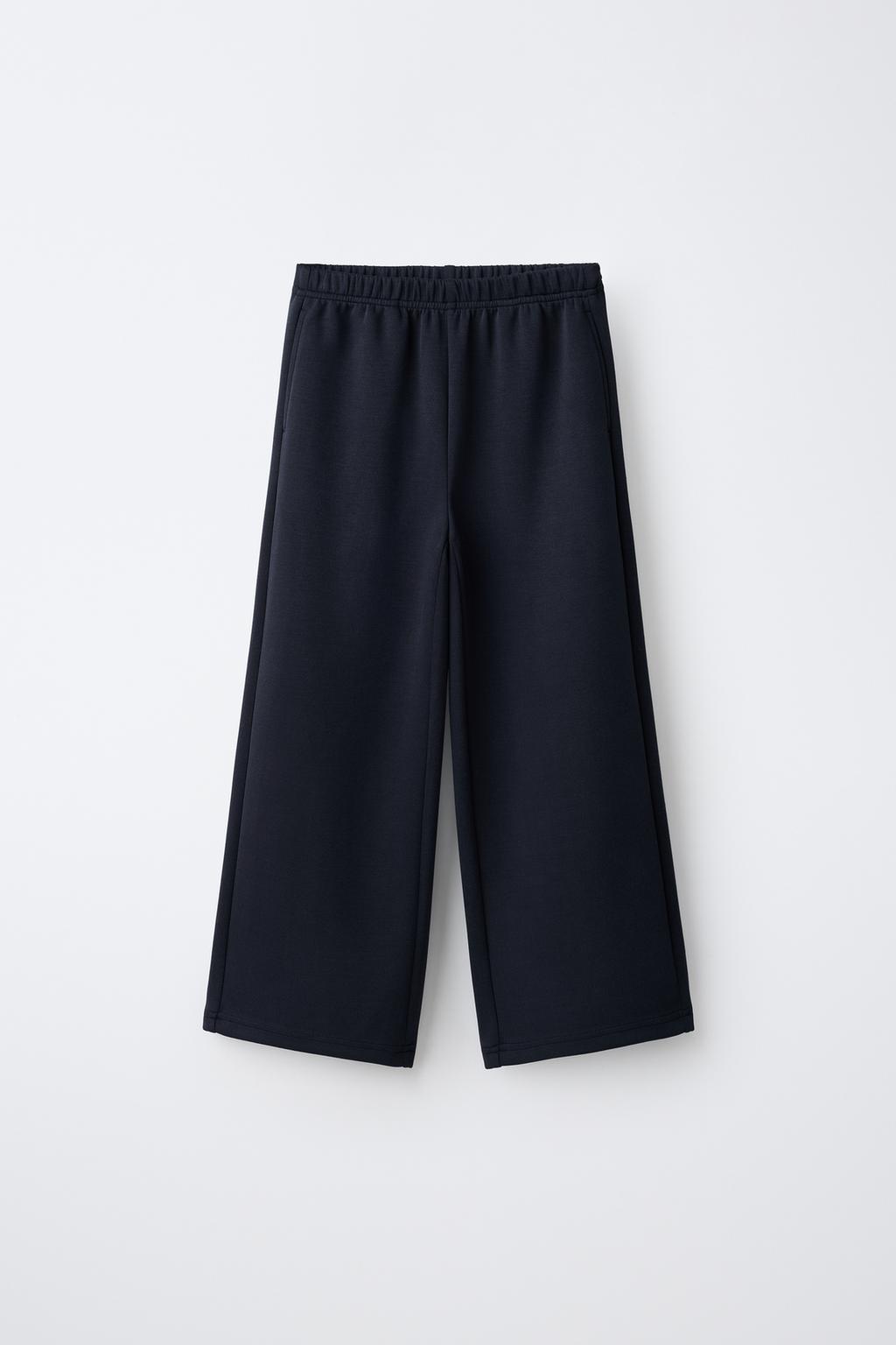 SPORTY WIDE-LEG TROUSERS