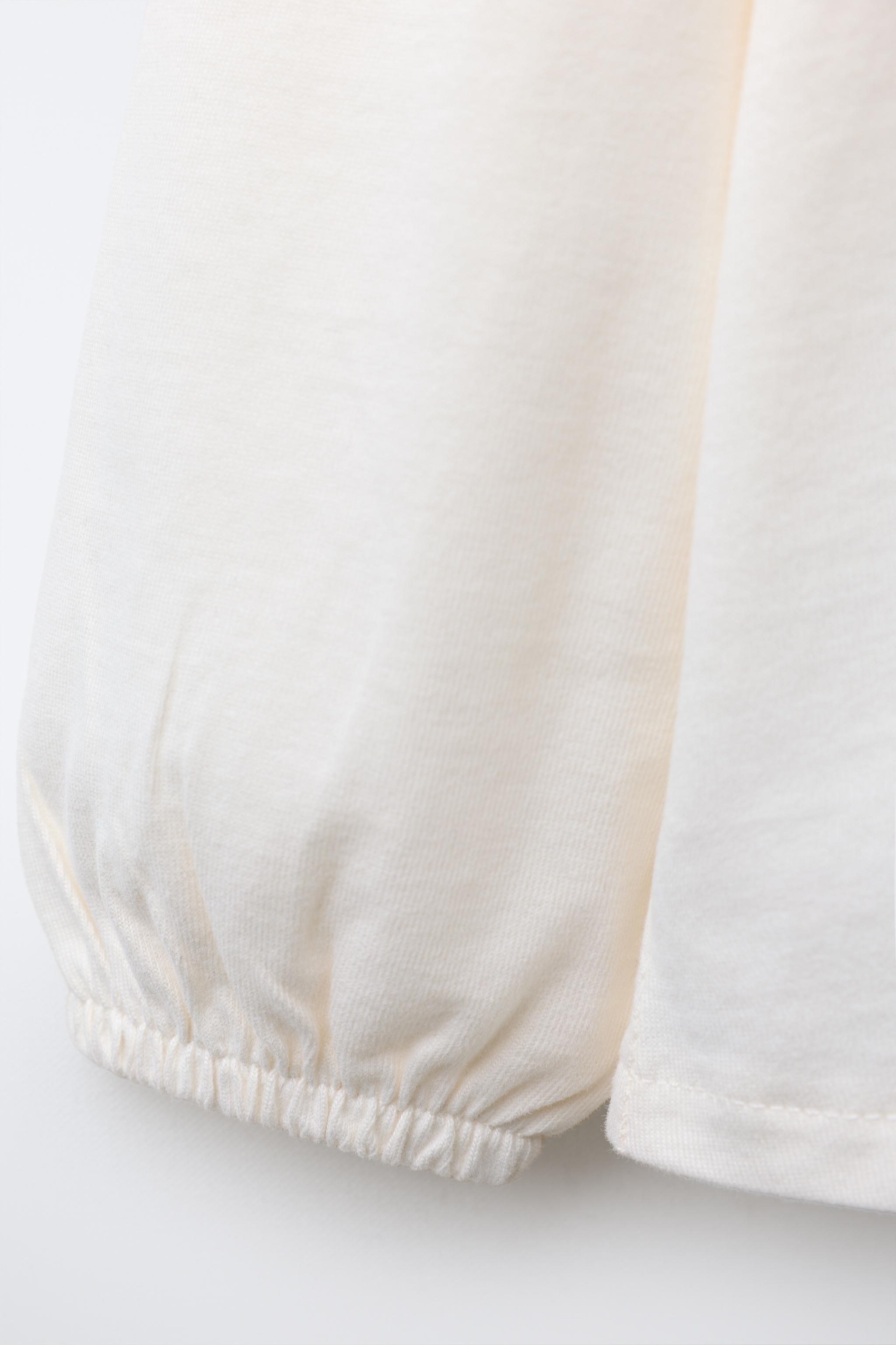 STRIPED COLLAR T-SHIRT Light blue ZARA United States