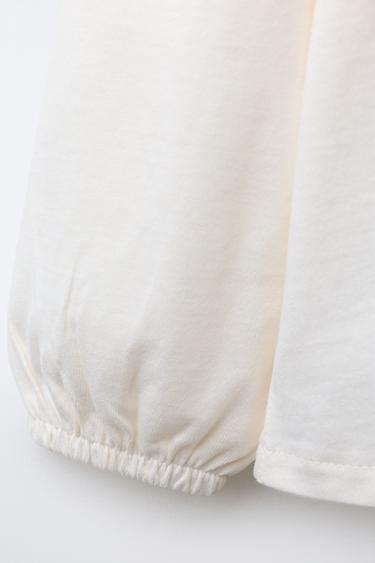 STRIPED COLLAR T-SHIRT - Light blue by Zara - Image 2