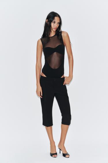 COMBI-BODY MET TULE - Zwart van Zara - Afbeelding 0