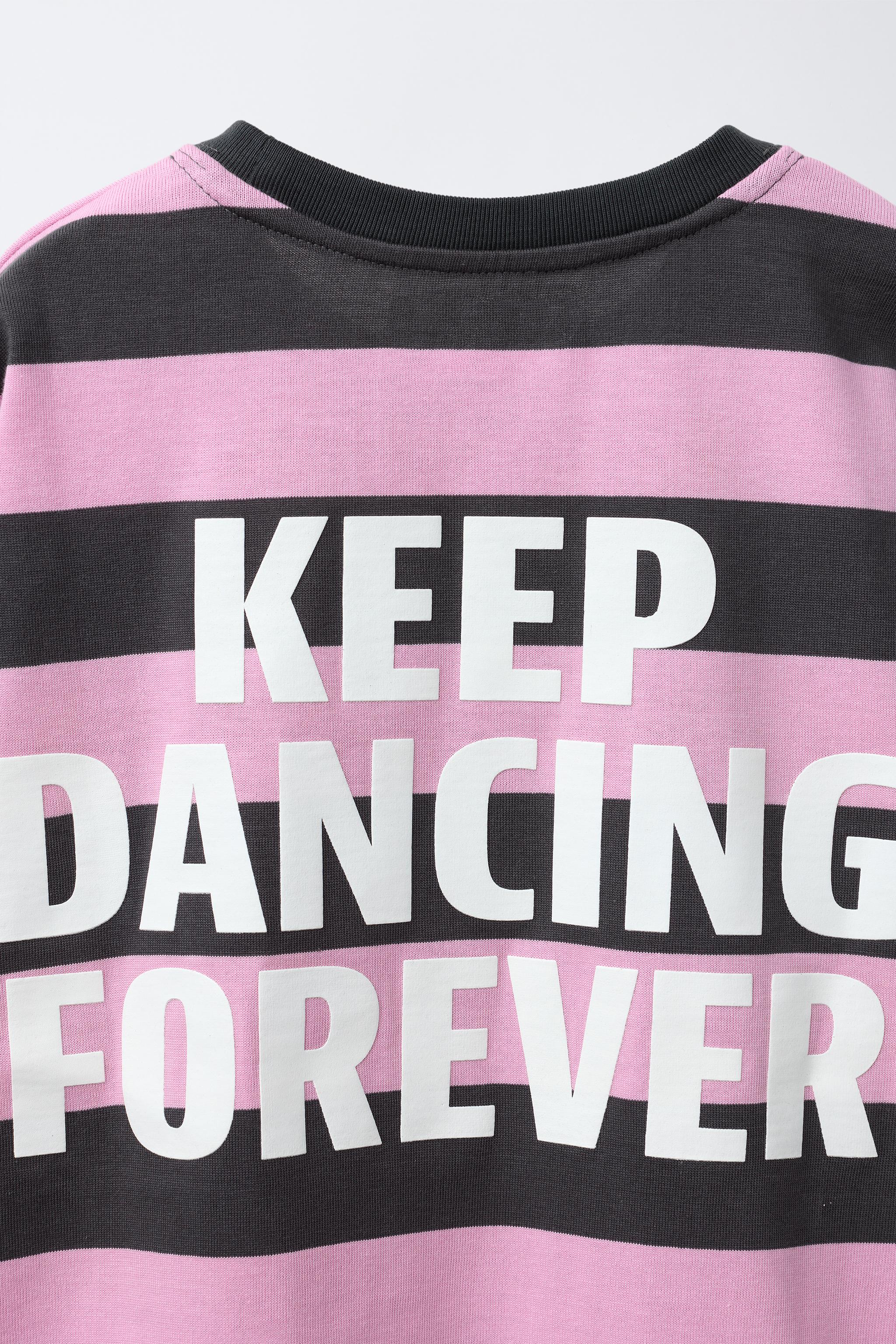 T-SHIRT À RAYURES HEAVY WEIGHT AVEC INSCRIPTION