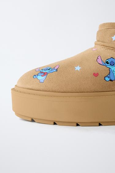 LILO & STITCH © DISNEY SHEEPSKIN ANKLE BOOTS - Brown by Zara - Image 5