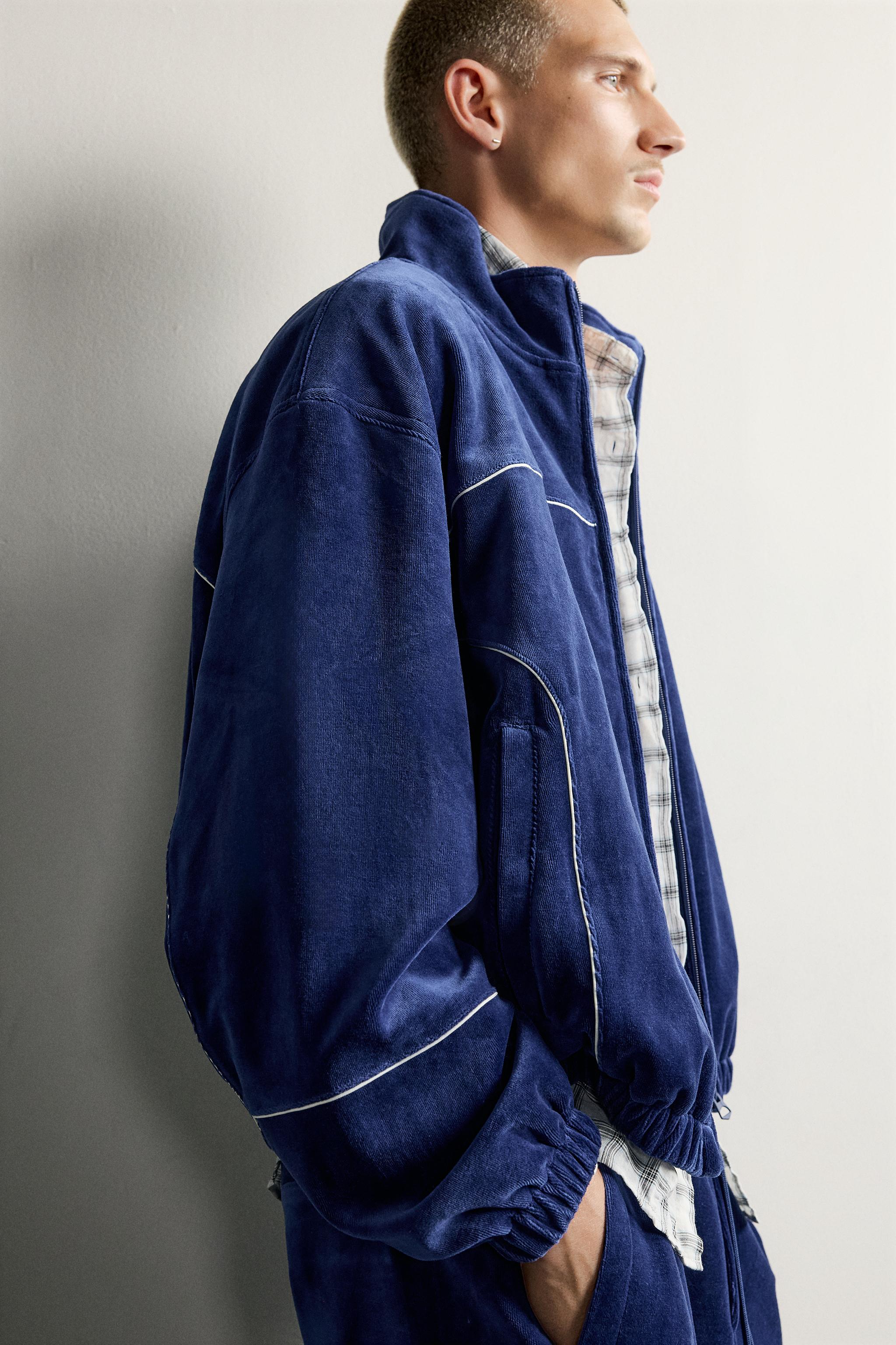 VESTE JOGGING RÉTRO VELOURS