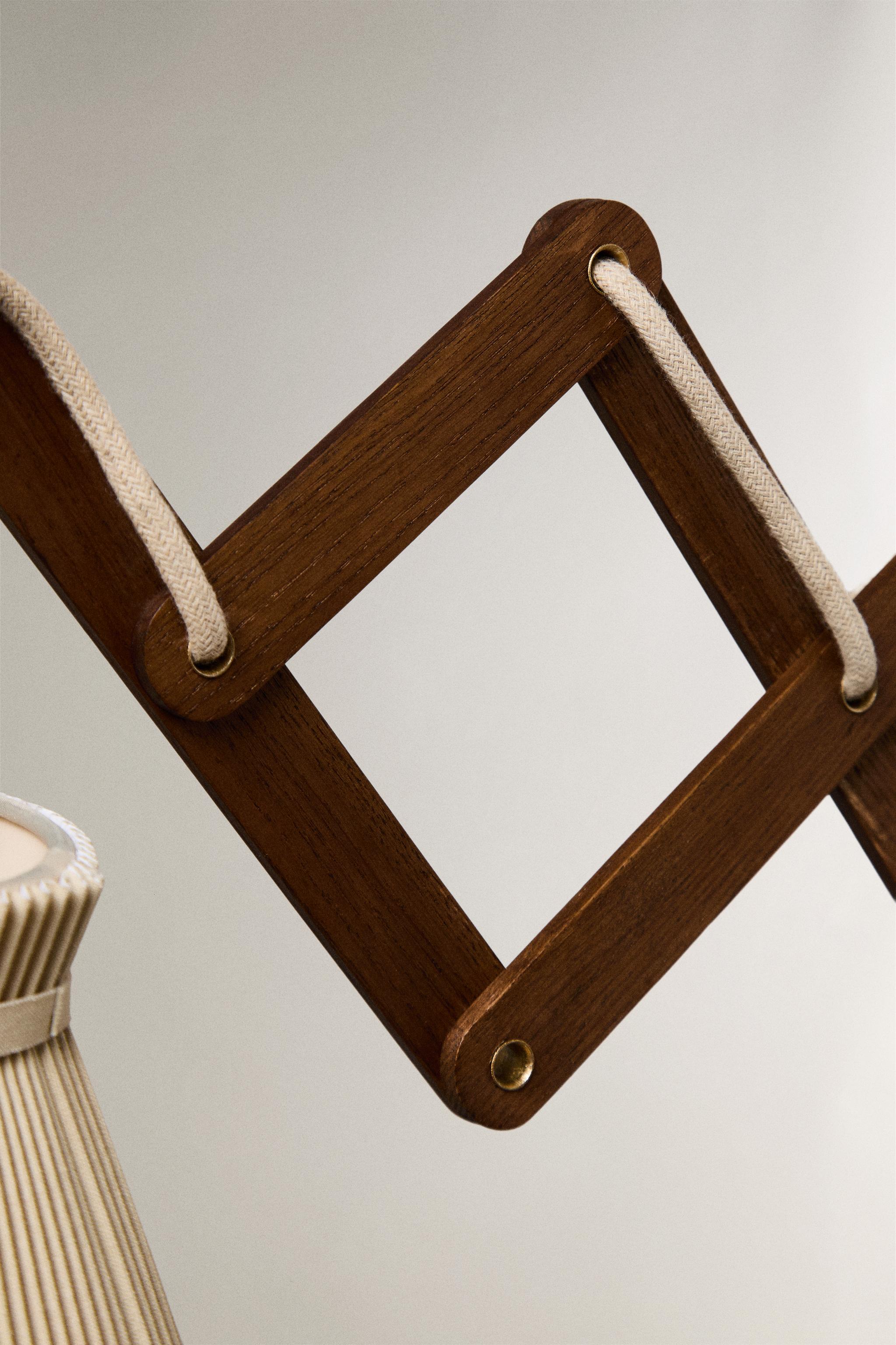 Zara LAMP WOODEN WALL LIGHT — фото 4