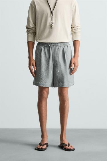 BERMUDA FLUIDA RELAXED FIT - Gris de Zara