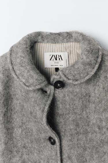 WOOL AND ALPACA BLEND COAT- LIMITED EDITION - Grey by Zara - Image 2