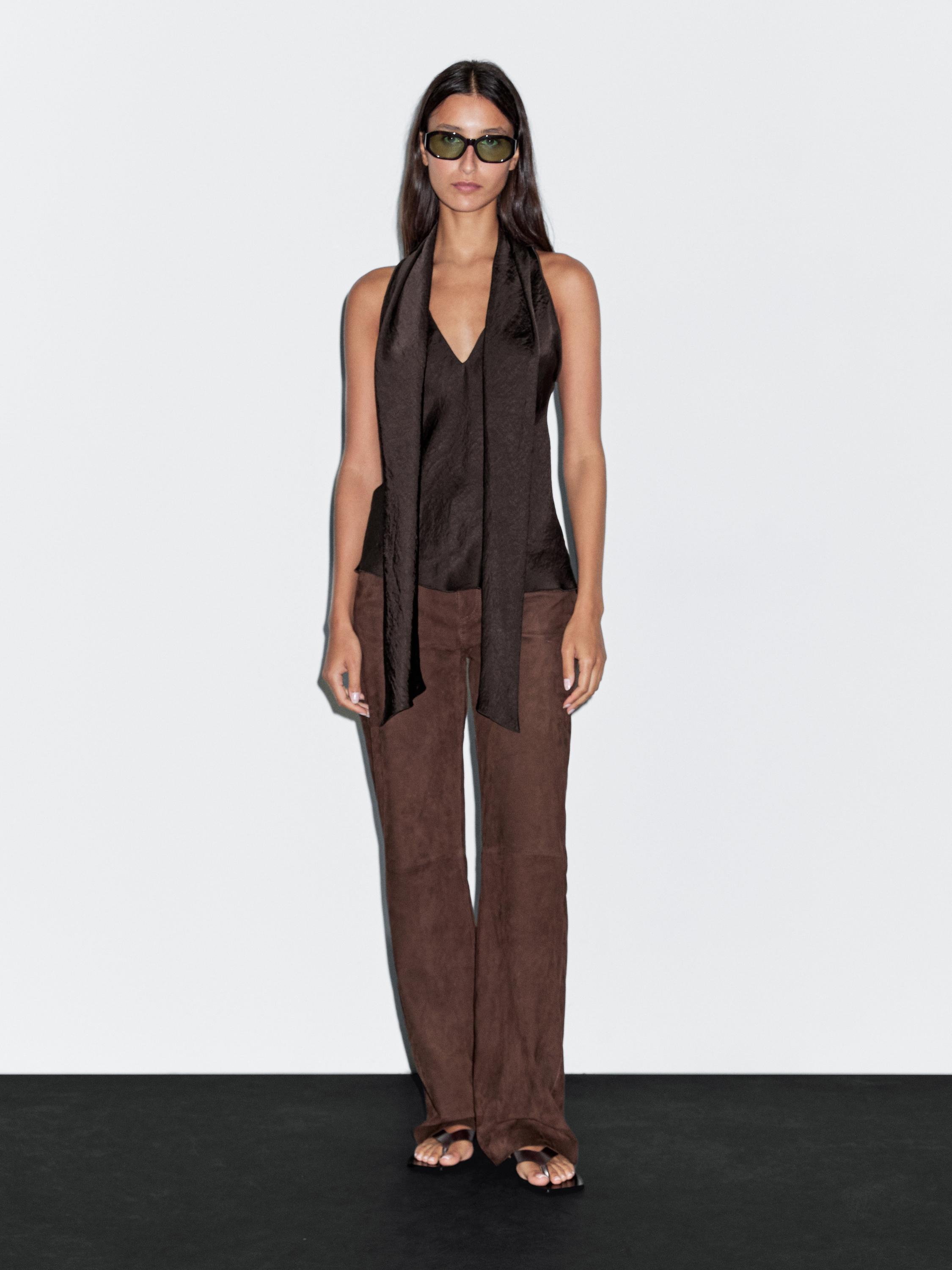 Flowing top with tie detail