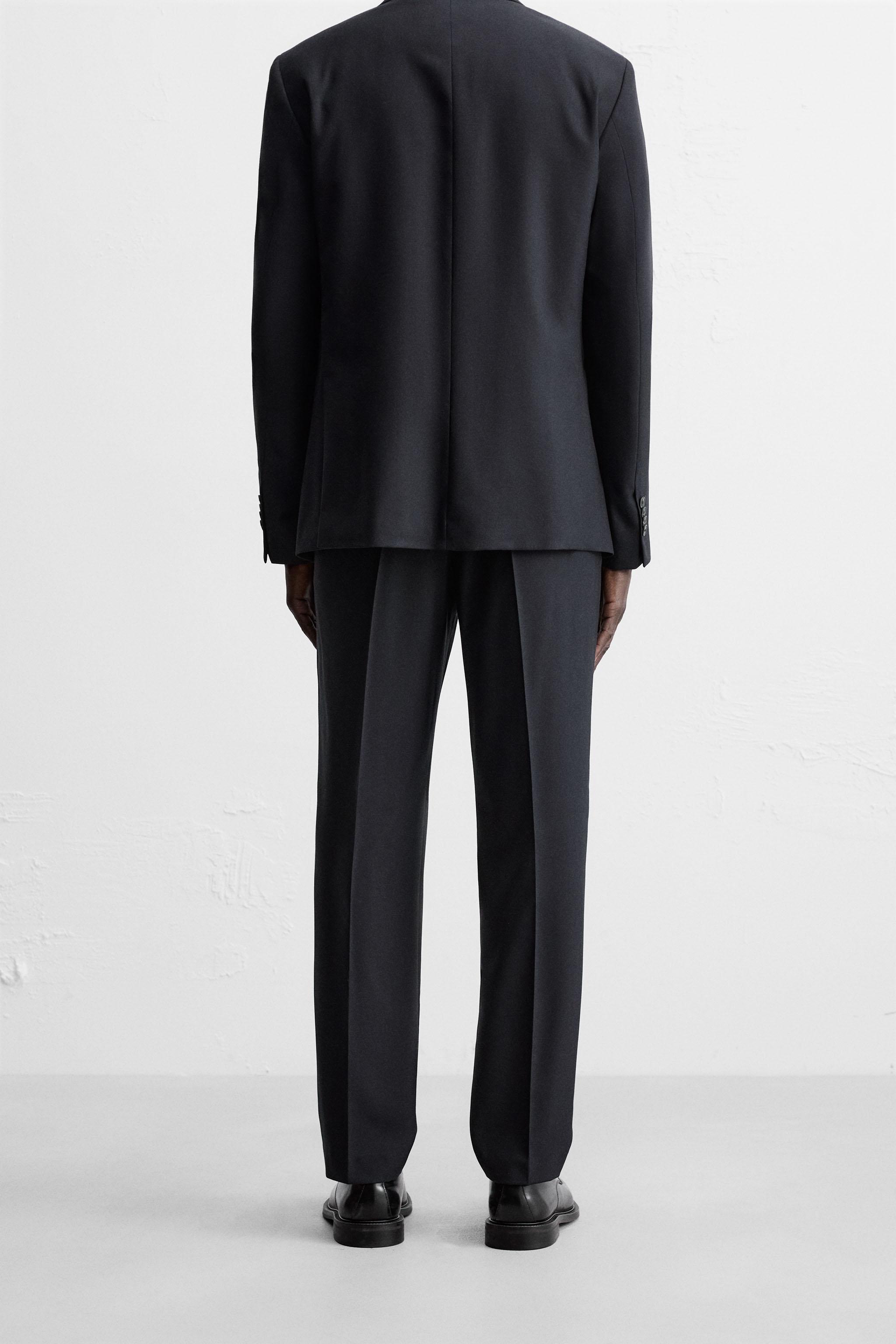 PANTALON DE COSTUME À CHEVRONS