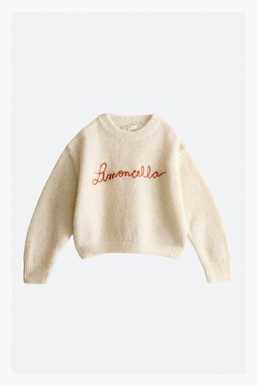 KIDS’ LIMONCELLA X THE ANIMALS OBSERVATORY ALPACA SWEATER - Light beige by Zara