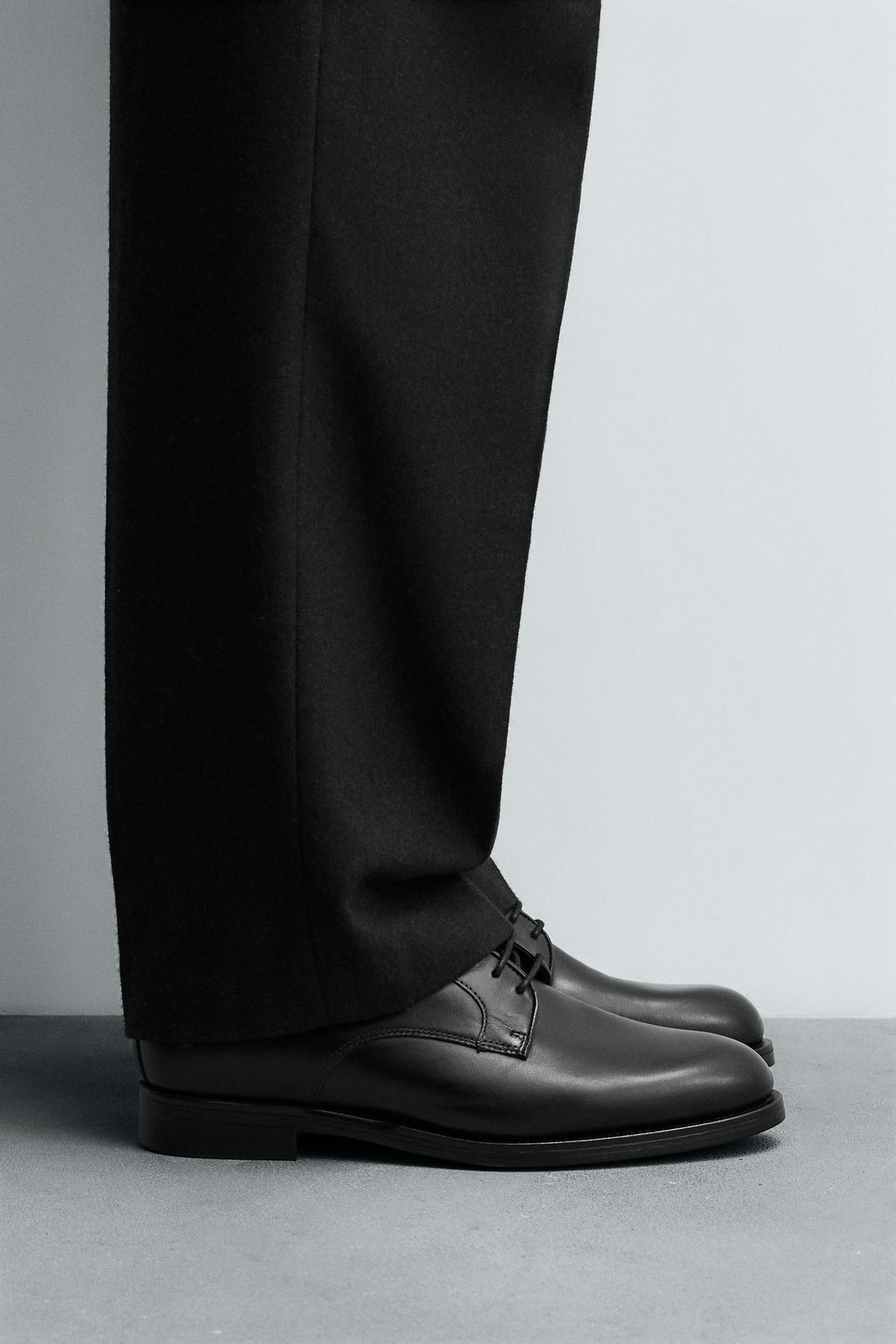 ZARA LEATHER DRESS SHOES