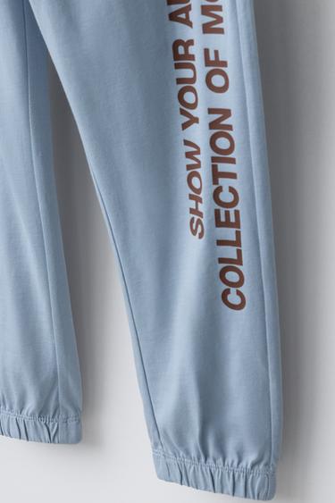 6-14 ANS/ PYJAMA RAYURES ET INSCRIPTION - Bleu de Zara - Image 7