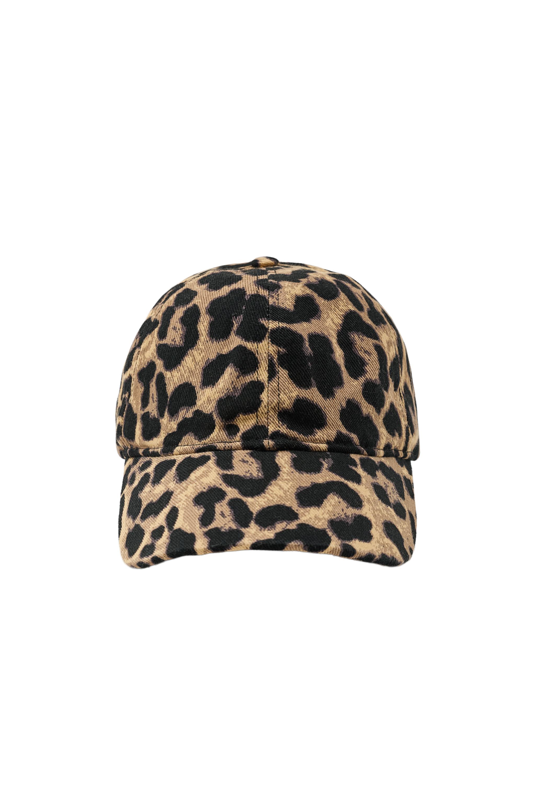 ANIMAL PRINT TWILL CAP - Leopard / taupe brown | ZARA United States