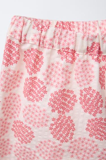 9-18 MOIS/ ENSEMBLE IMPRIMÉ FLEURS KIMONO ET BERMUDA - Écru de Zara - Image 4