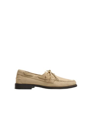 ZAPATO NÁUTICO PIEL - Beige de Zara