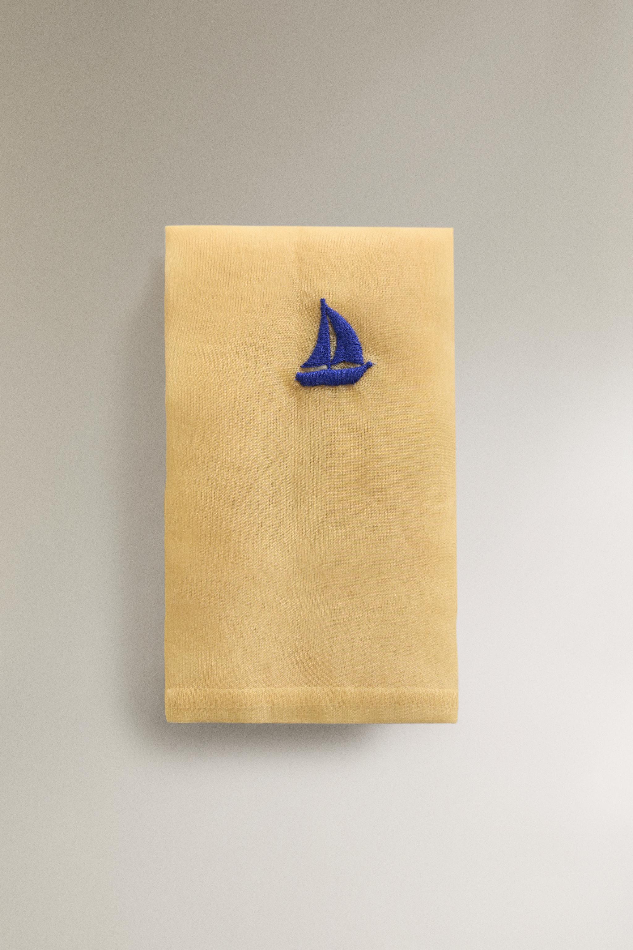 BOAT EMBROIDERED BAG