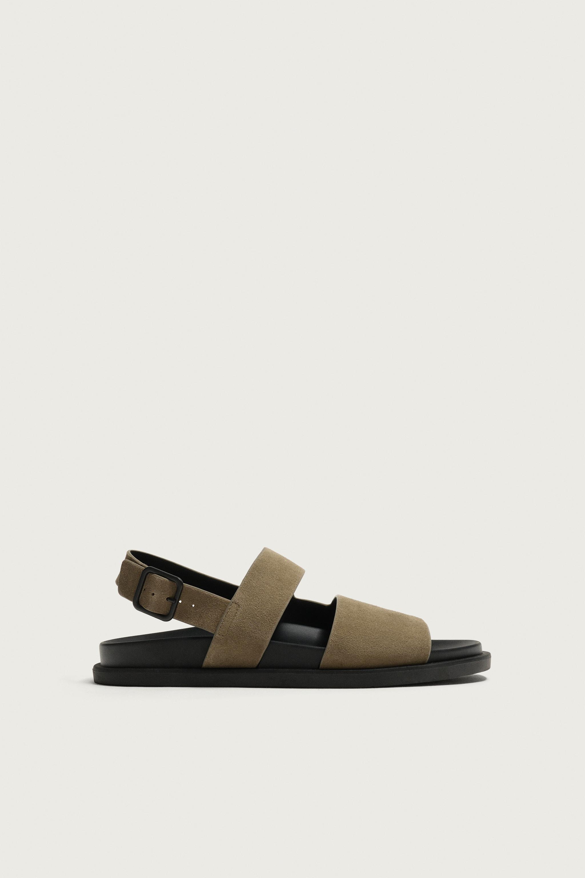 STRAPPY LEATHER SANDALS