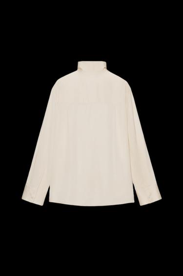 CAMISA FLUIDA SATINADA ZW COLLECTION - Crudo de Zara