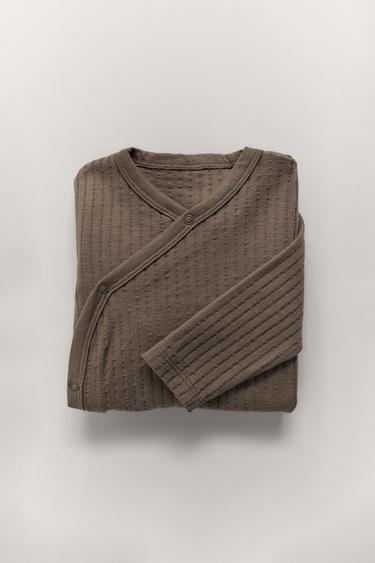 Zara PLAIN STRUCTURE JUMPSUIT - Brown