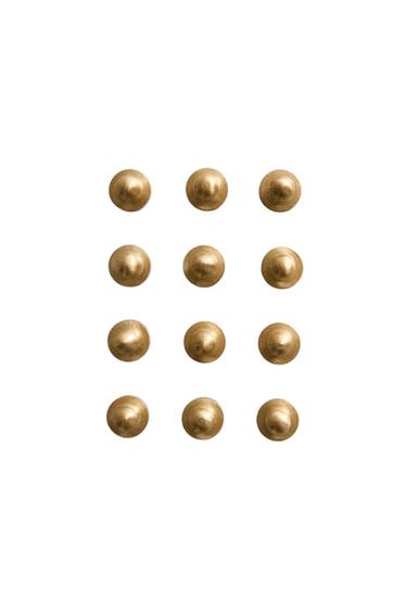 BRASS MAGNETS (PACK OF 12) - Gold by Zara