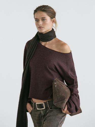 Zara Wool knit sweater - Chocolate