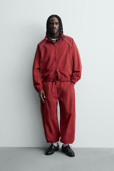 Zara TEHNIČKA JAKNA SA KONTRASTIMA – Crvena