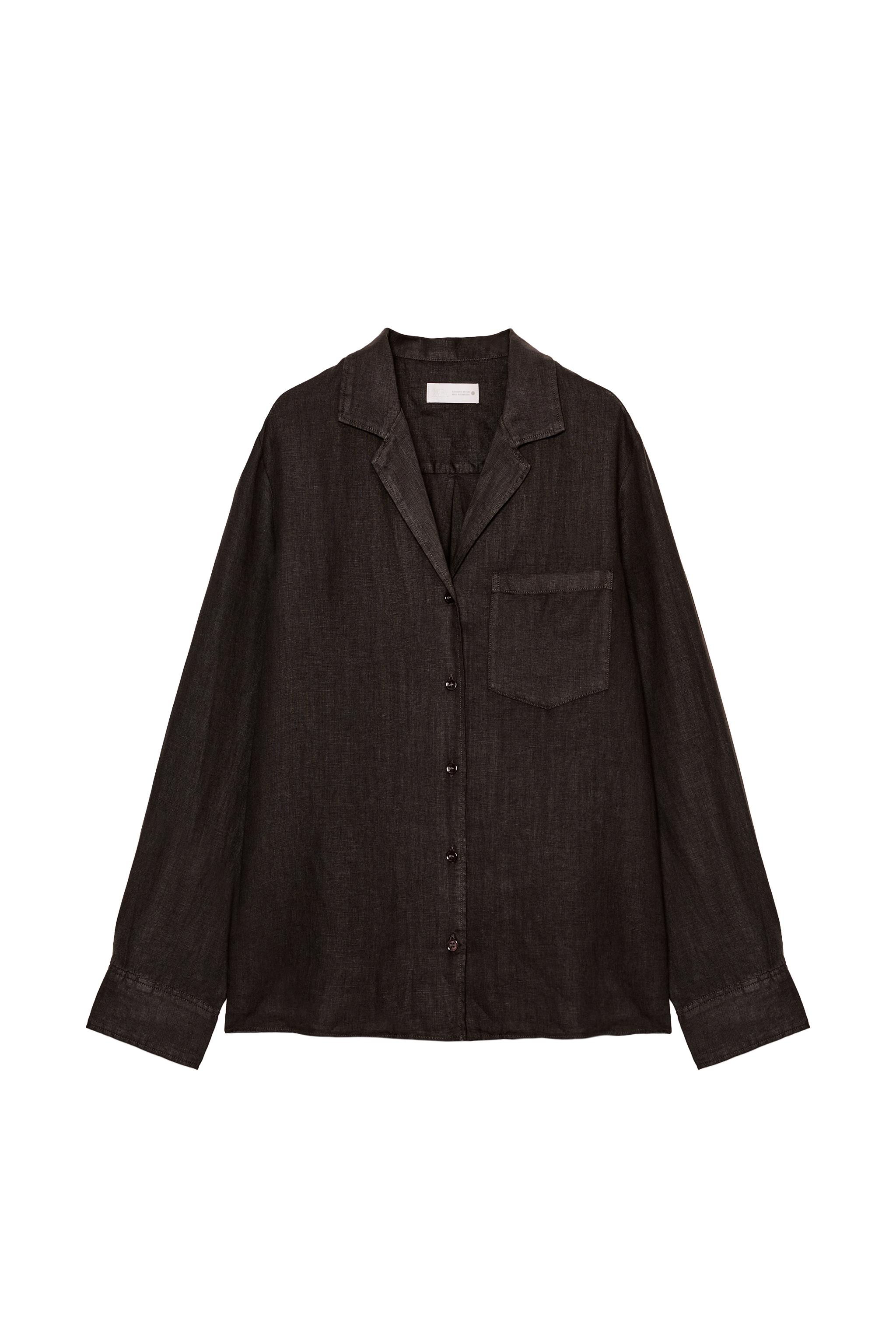 LINEN POCKET SHIRT ZW COLLECTION